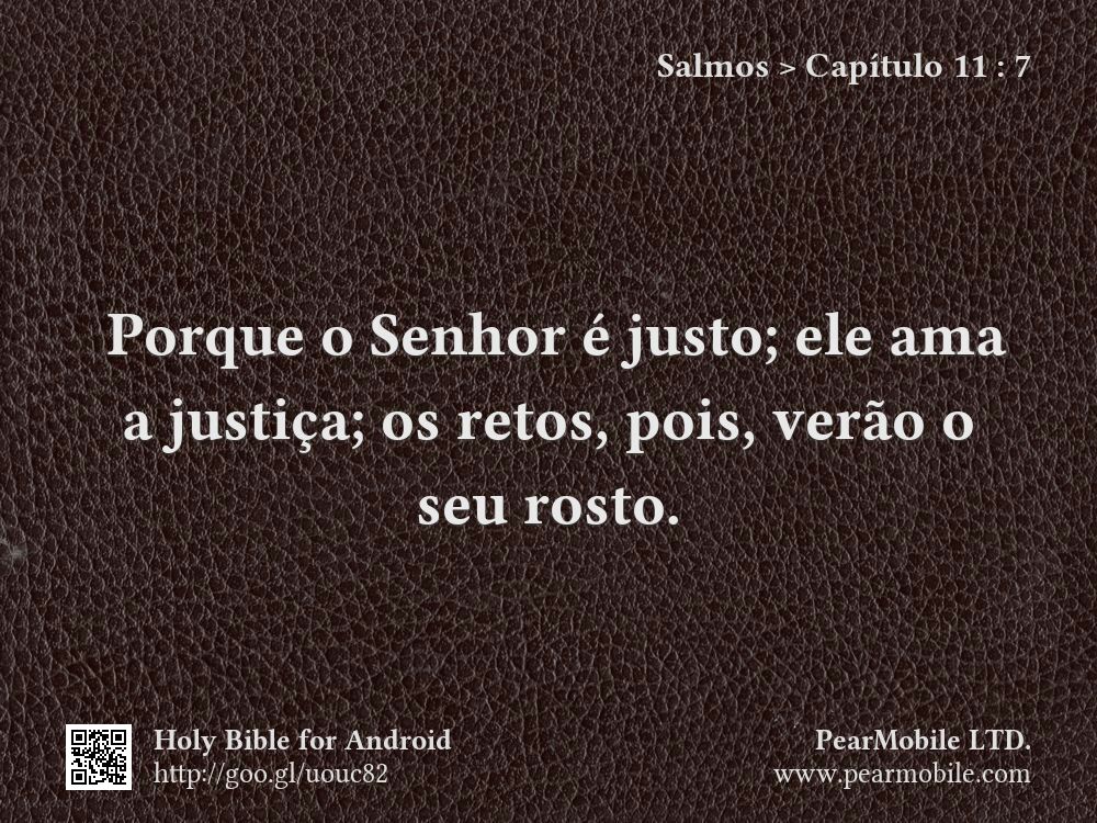 Salmos, Capítulo 11:7